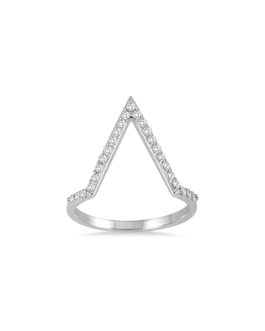 True Diamond 14k 0.23 Ct. Tw. Diamond Ring In Metallic