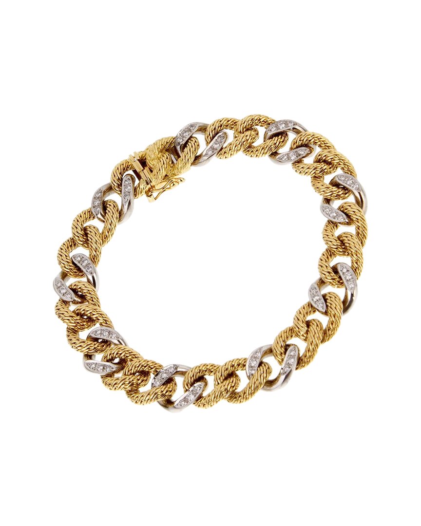 Piaget 18k 1.00 Ct. Tw. Diamond Link Bracelet (authentic )