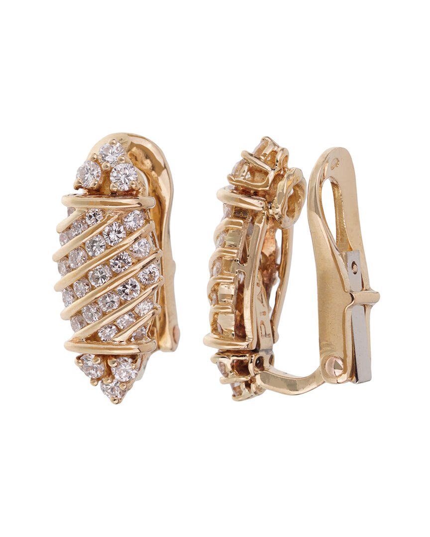 Shop Piaget 18k 1.00 Ct. Tw. Diamond Earrings (authentic )
