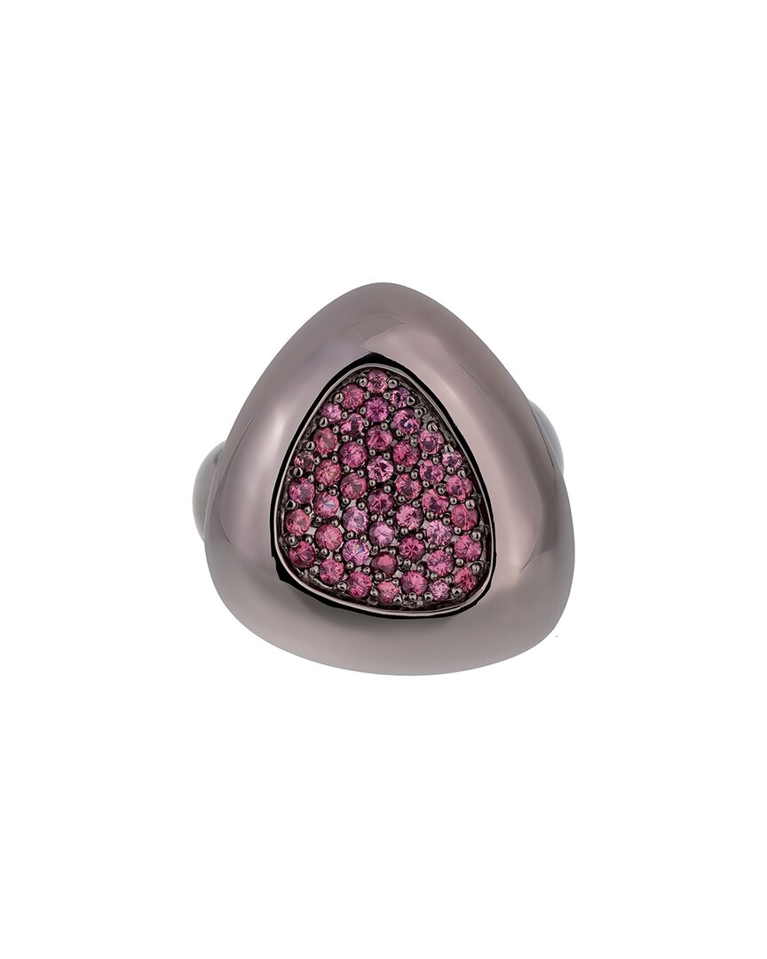 Roberto Coin Silver 0.60 Ct. Tw. Pink Sapphire Capri Plus Ring (authentic )