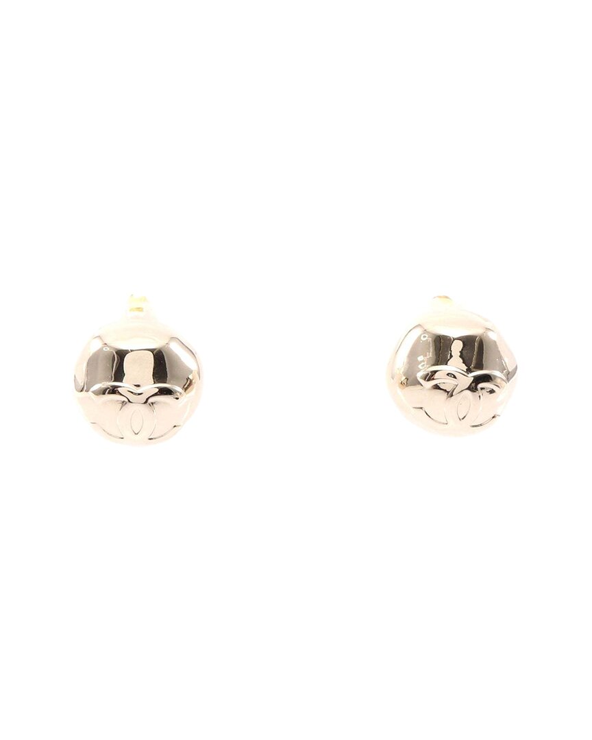 Chanel Plated Coco Mark Earrings (authentic Pre-loved)