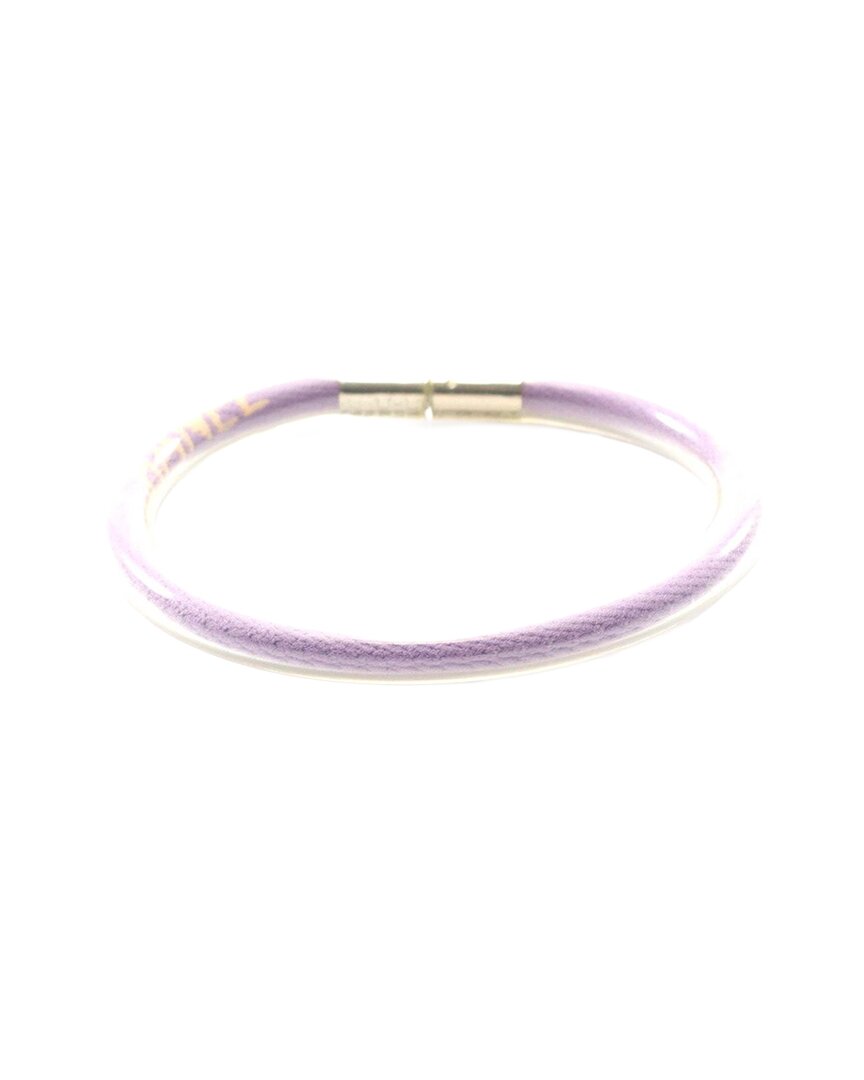 Chanel Logo Tube Bangle Bracelet (authentic Pre-loved)