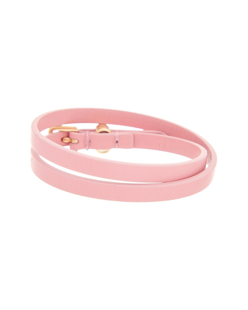 Valentino Garavani Valentino Vlogo Signature Leather Bracelet In A76