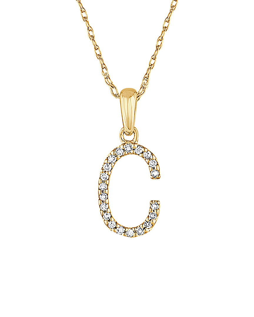 Sabrina Designs 14k Diamond A-z Initial Necklace (a-z)