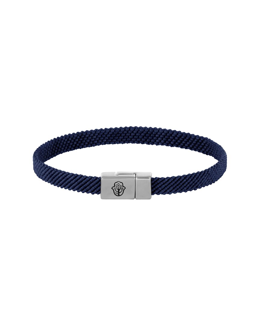 Karma And Luck Plated Magnetic Bracelet In Blue