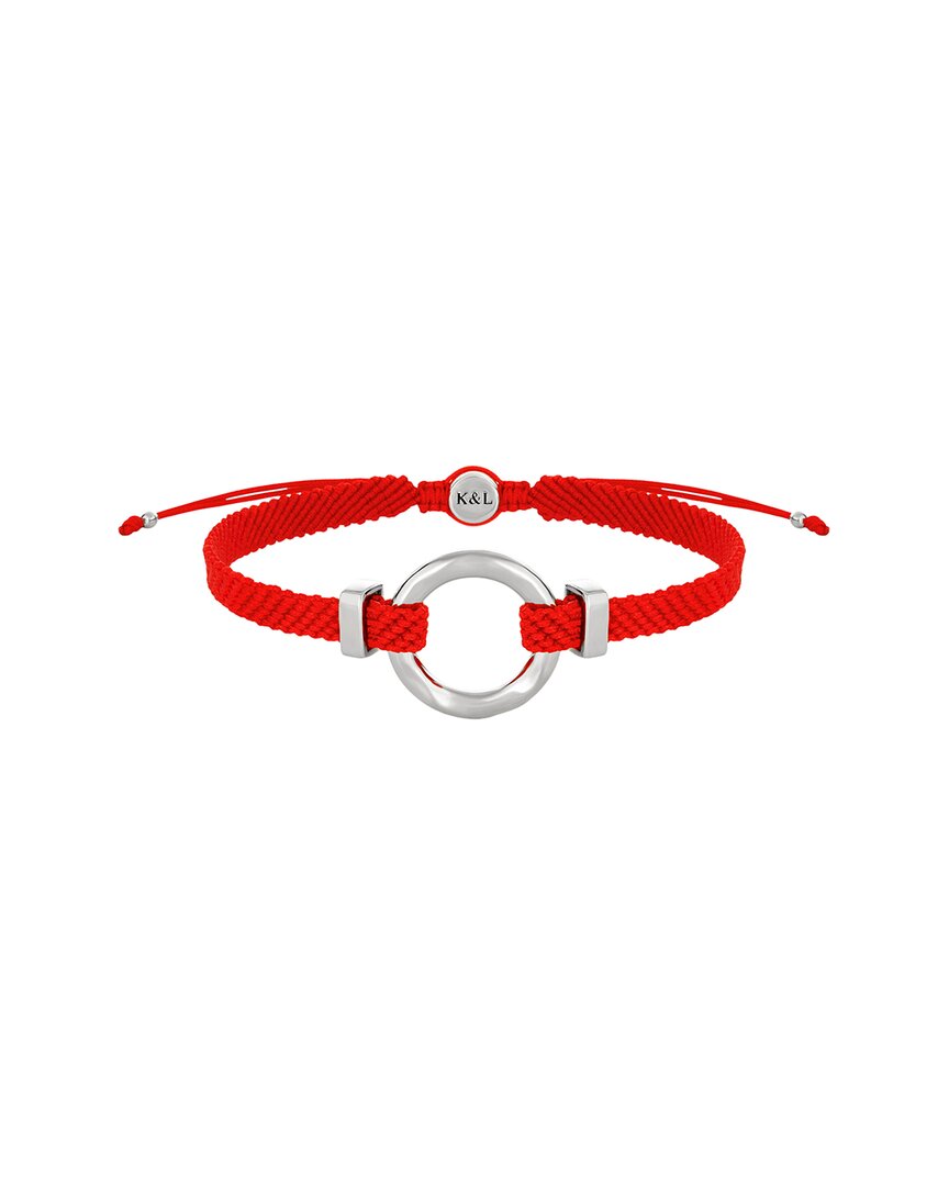 Karma And Luck Red 18k Plated Bolo Bracelet
