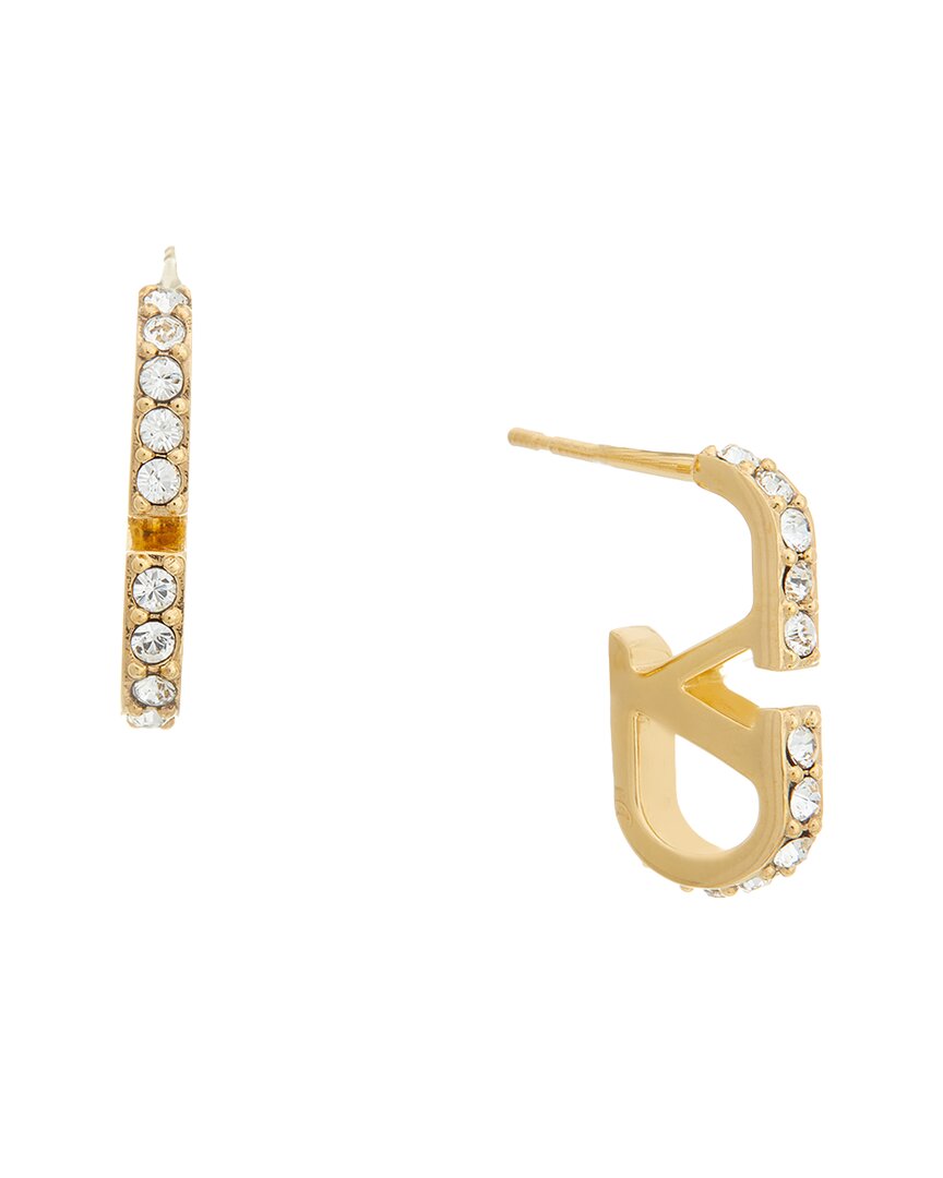 VALENTINO GARAVANI | Metal and Swarovski crystals VLogo Signature earrings | female | PZ - Image 5