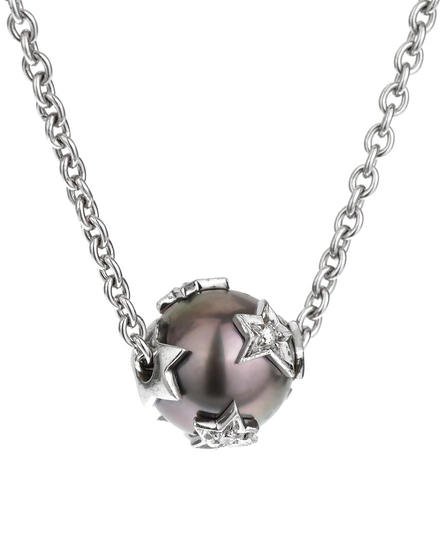 Pre-owned Chanel 18k 0.25 Ct. Tw. Diamond Necklace (authentic )