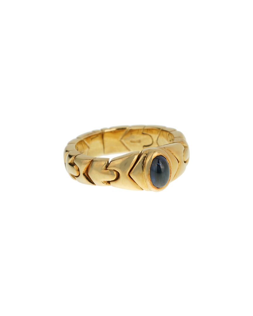 Blvgari Bulgari 18k 0.70 Ct. Tw. Sapphire Ring (authentic ) In Gold