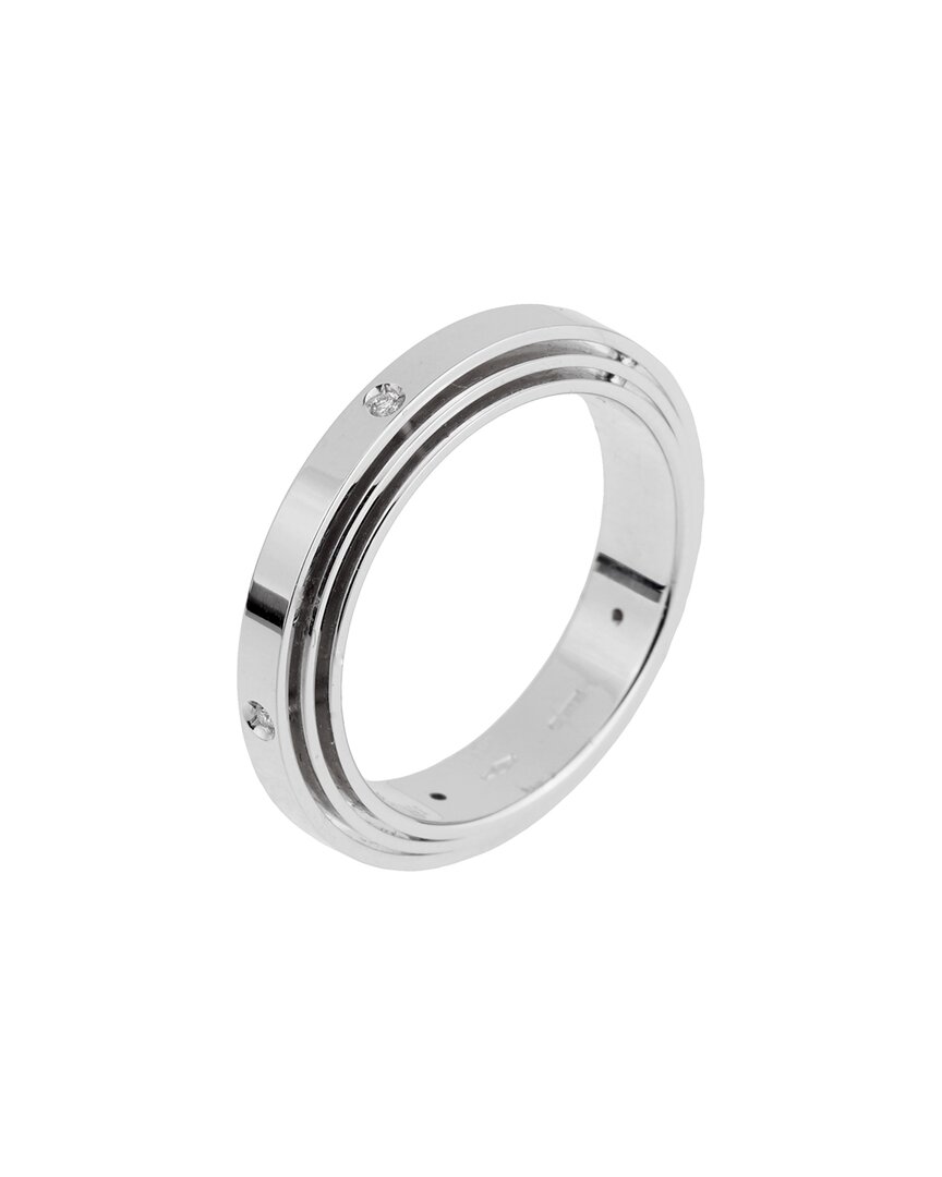 Chimento 18k 0.10 Ct. Tw. Diamond Ring (authentic ) In Metallic