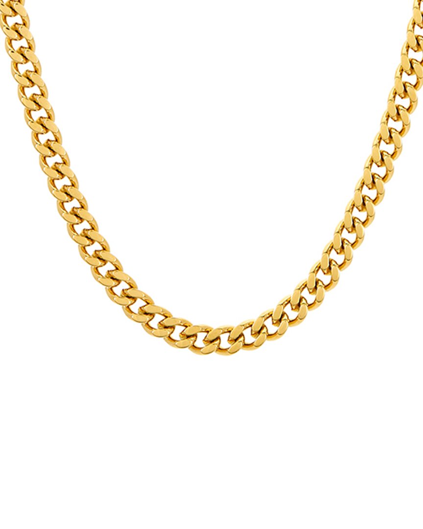 Adornia Plated Cuban Chain Necklace