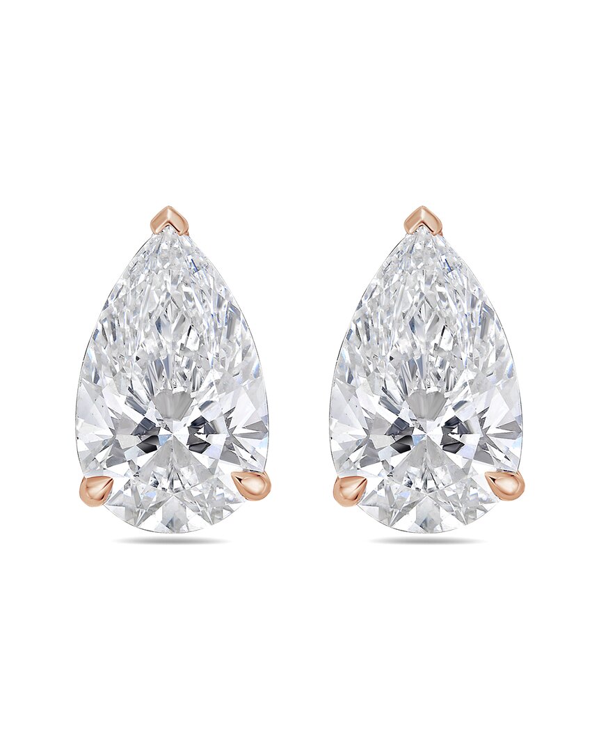 Diana M Lab Grown Diamonds Diana M. 14k Rose Gold 12.00 Ct. Tw. Lab-grown Diamond Earrings