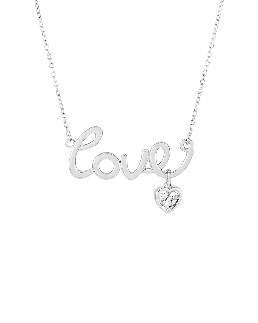 Diamond Select Cuts 14k Diamond Love Pendant Necklace