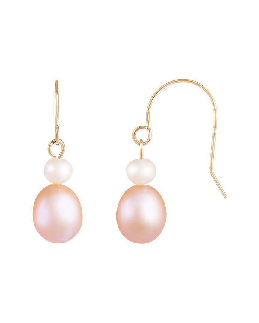 Splendid Pearls 14k 4-7.5mm Pearl Earrings