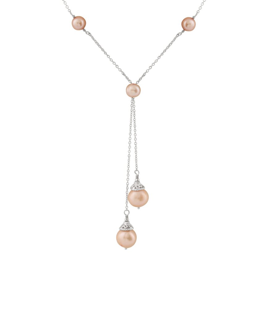 Splendid Pearls Silver 6-9mm Pearl Necklace