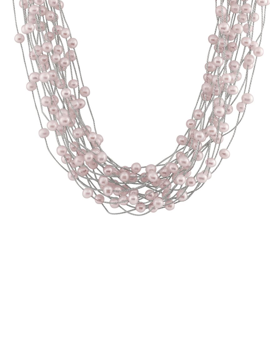 Shop Splendid Pearls Silver 5-6mm Pearl Pendant Necklace