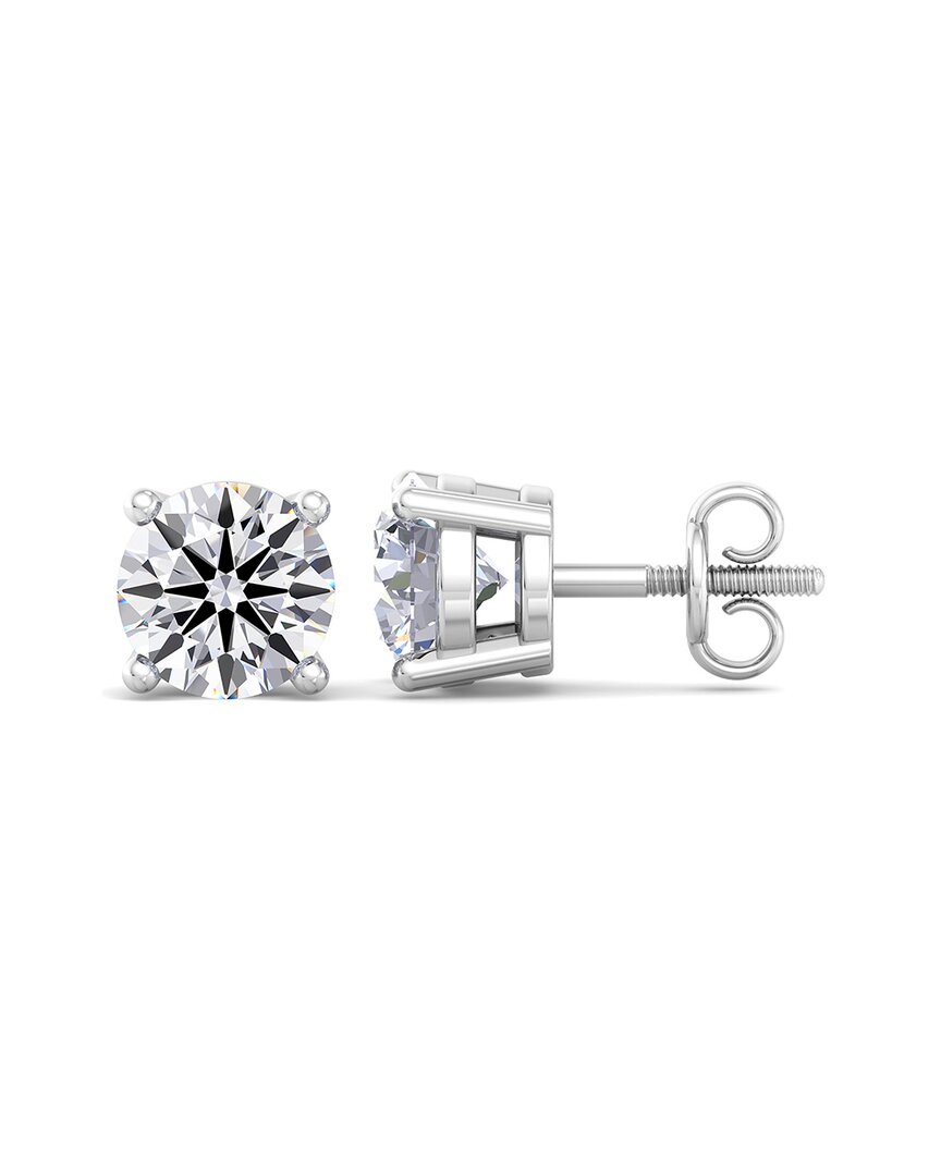Superjeweler 14k 5.00 Ct. Tw. Lab-grown Diamond Earrings In Metallic