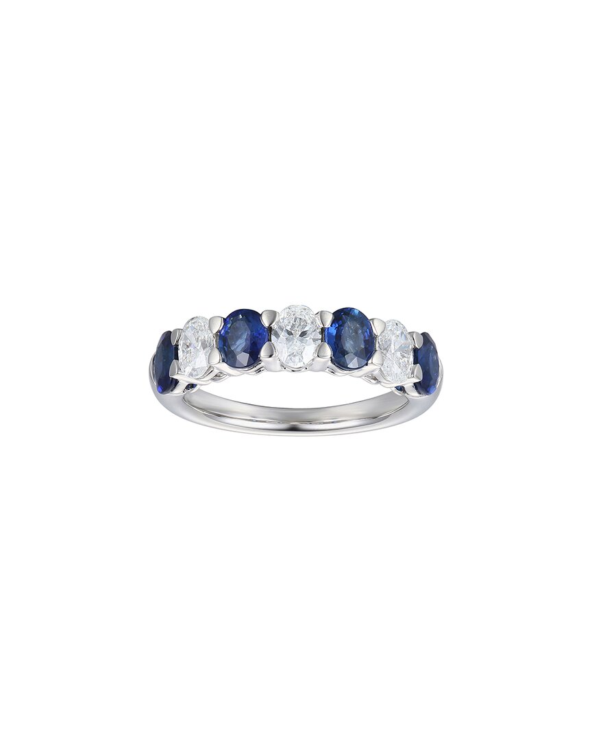 Gregg Ruth 14k 2.63 Ct. Tw. Diamond & Blue Sapphire Band In No Color