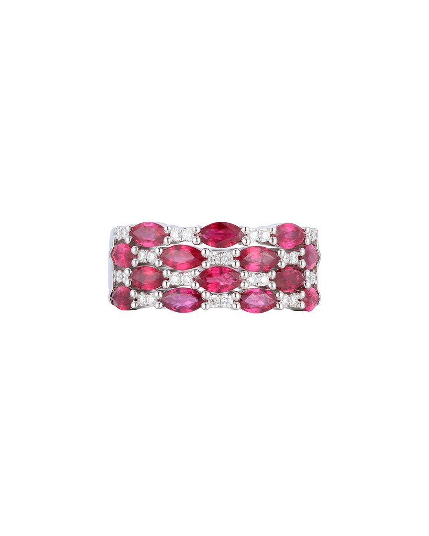 Gregg Ruth 14k 2.70 Ct. Tw. Diamond & Ruby Band In No Color