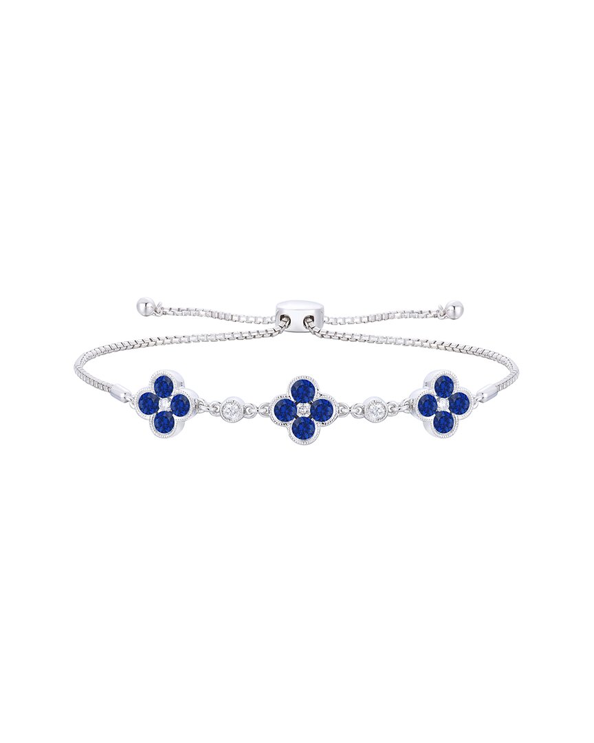 Gregg Ruth 14k 1.25 Ct. Tw. Diamond & Blue Sapphire Bracelet In No Color