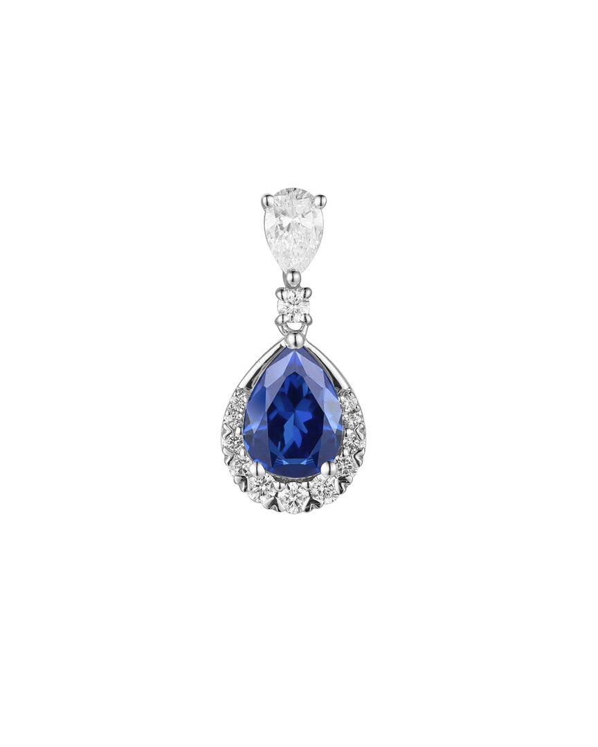 Gregg Ruth 14k 1.14 Ct. Tw. Diamond & Blue Sapphire Pendant In No Color