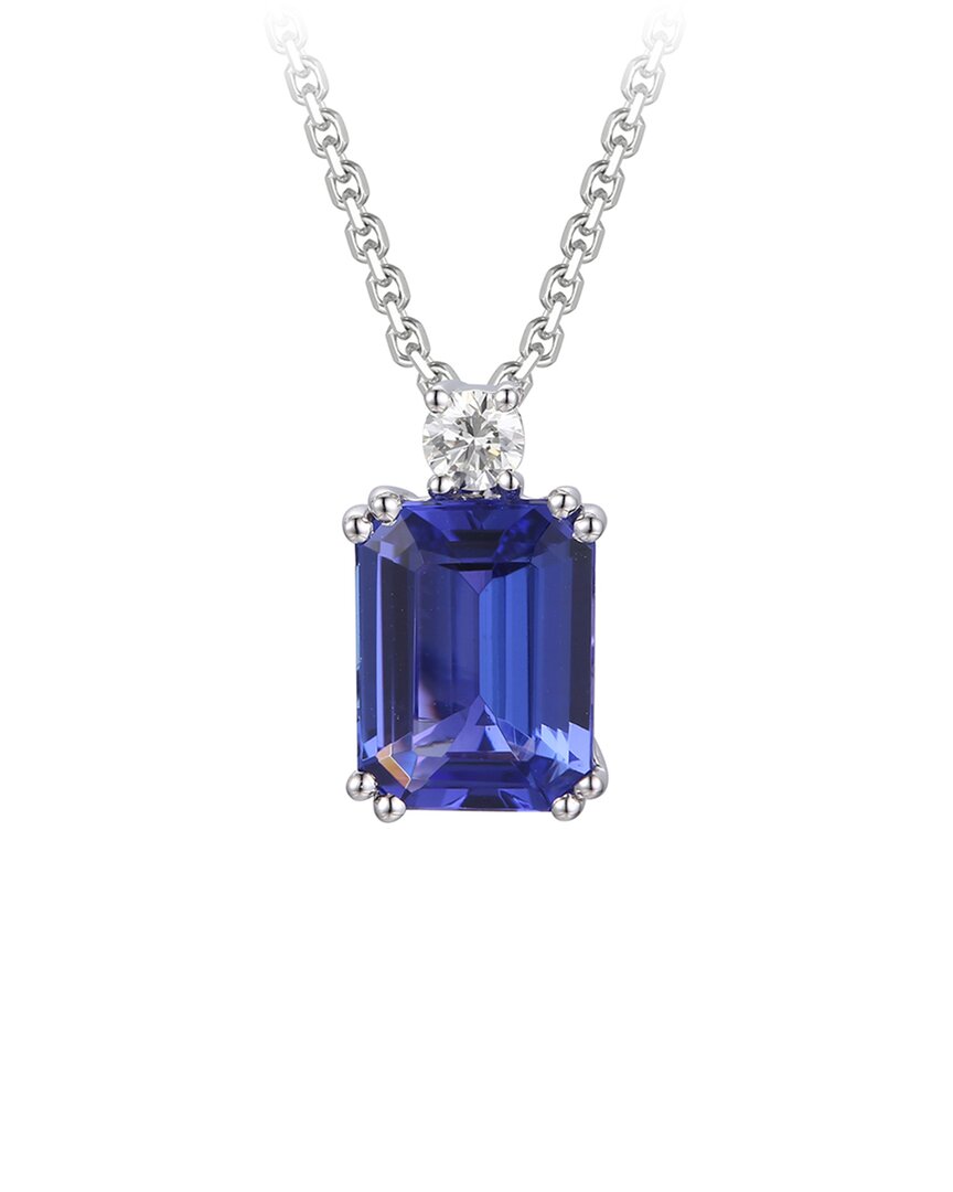 Gregg Ruth 14k 2.26 Ct. Tw. Diamond & Tanzanite Pendant In No Color