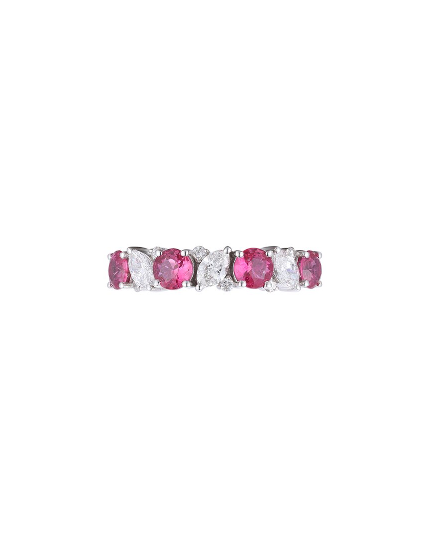 Gregg Ruth 14k 1.64 Ct. Tw. Diamond & Ruby Ring In No Color