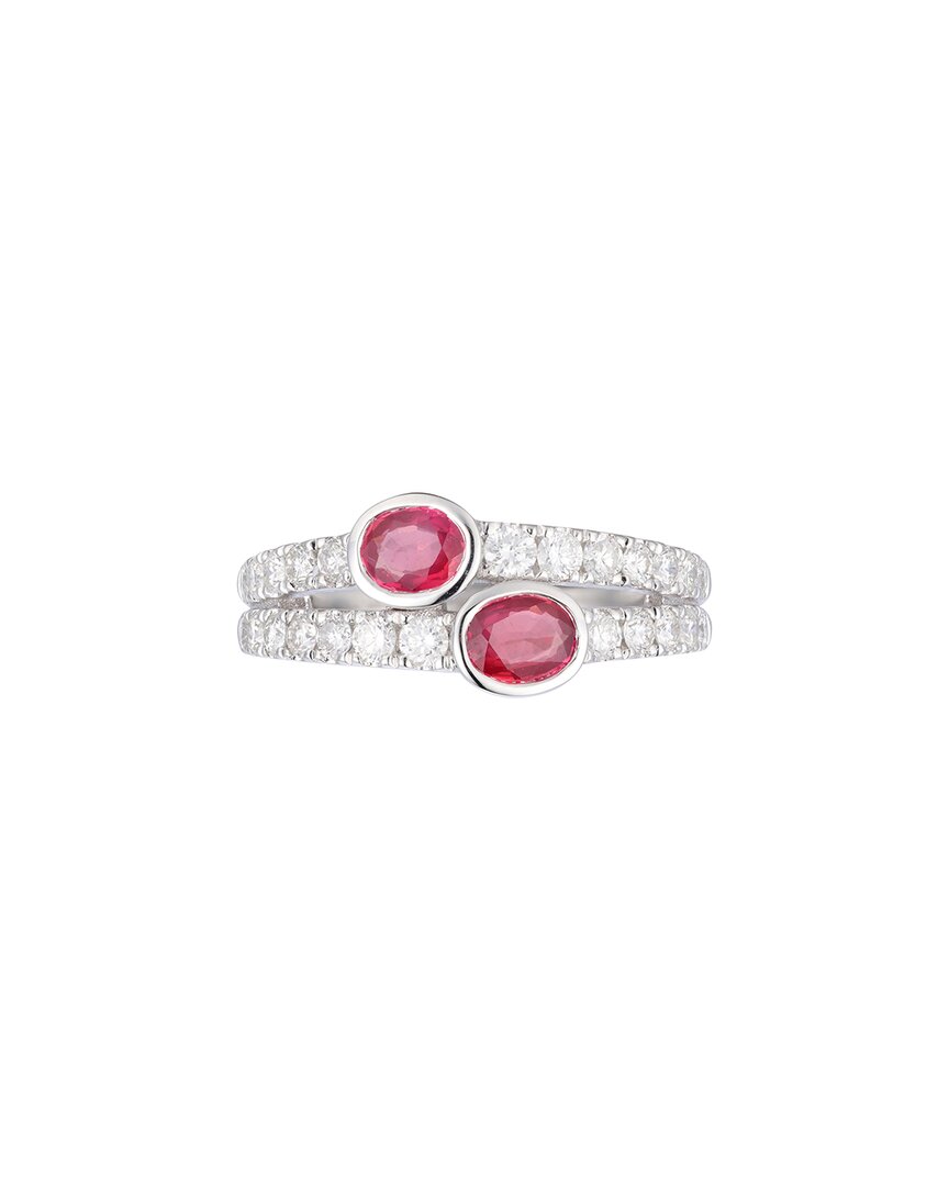Gregg Ruth 14k 1.46 Ct. Tw. Diamond & Ruby Ring In No Color
