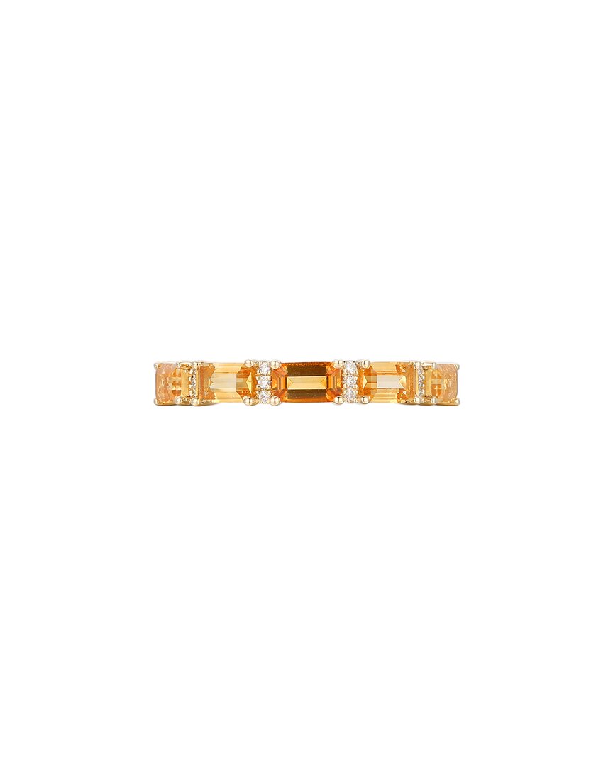 Gregg Ruth 14k 1.18 Ct. Tw. Diamond & Citrine Ring In No Color