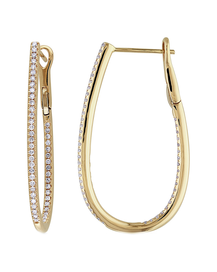 Diamond Select Cuts 14k 0.50 Ct. Tw. Diamond Hoops