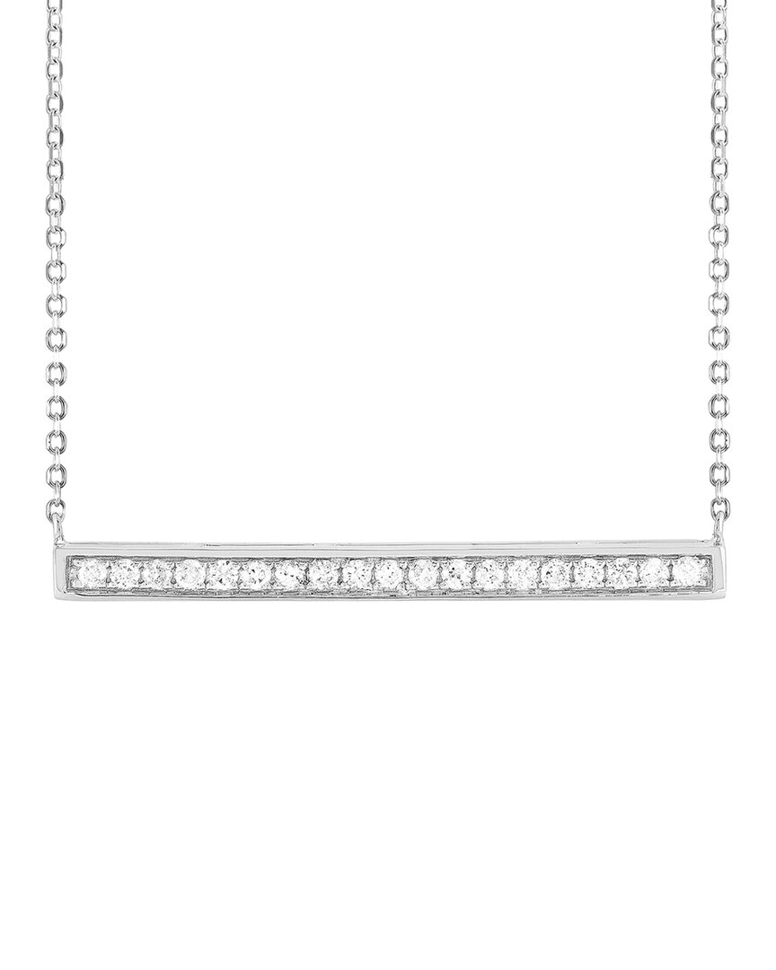 Diamond Select Cuts 14k 0.25 Ct. Tw. Diamond Bar Necklace In White