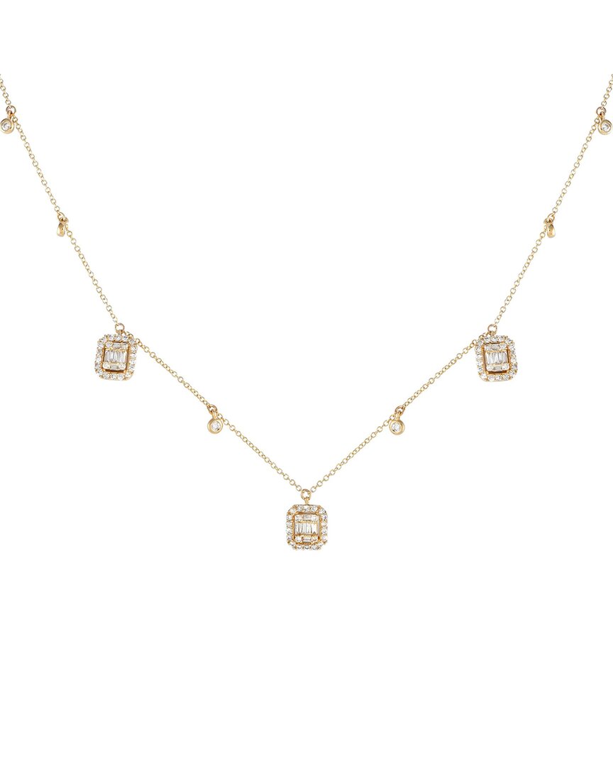 Diamond Select Cuts 14k 0.58 Ct. Tw. Diamond Station Necklace