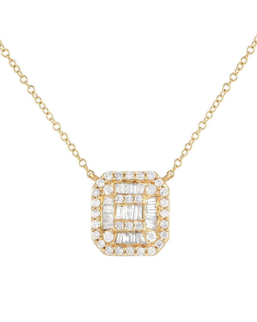 Diamond Select Cuts 14k 0.30 Ct. Tw. Diamond Cluster Necklace