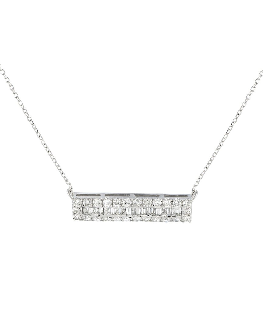 Diamond Select Cuts 14k 0.80 Ct. Tw. Diamond Bar Necklace