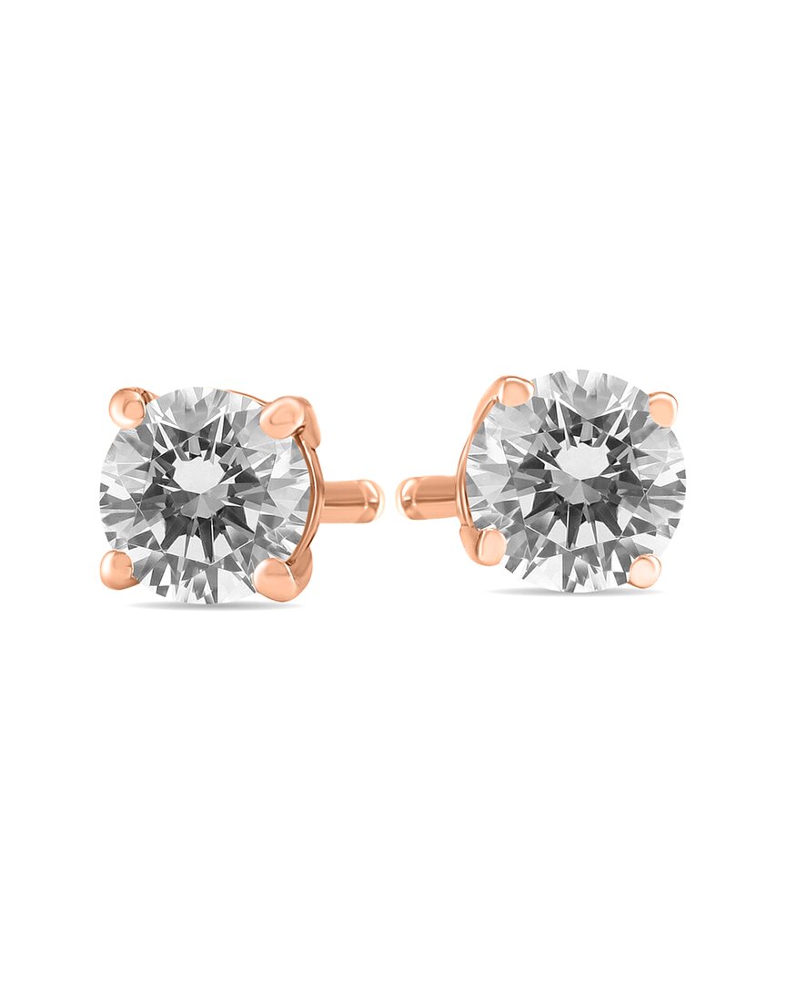 Shop Diamond Select Cuts 14k Rose Gold 0.33 Ct. Tw. Diamond Studs