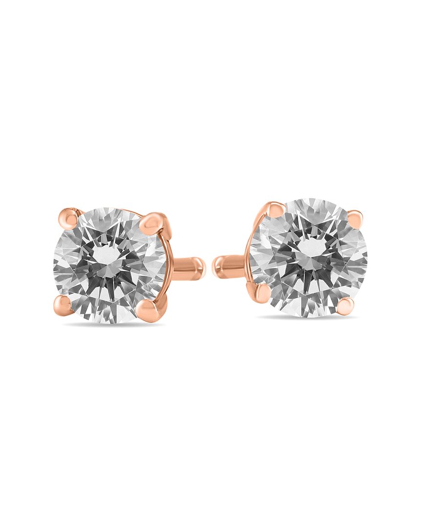 Diamond Select Cuts 14k Rose Gold 1.50 Ct. Tw. Diamond Studs