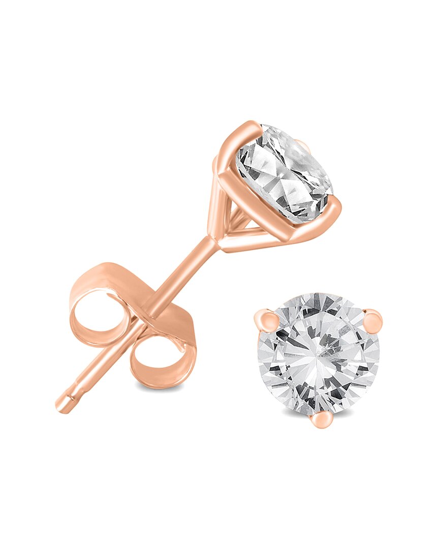 Shop Diamond Select Cuts 14k Rose Gold 0.50 Ct. Tw. Diamond Studs