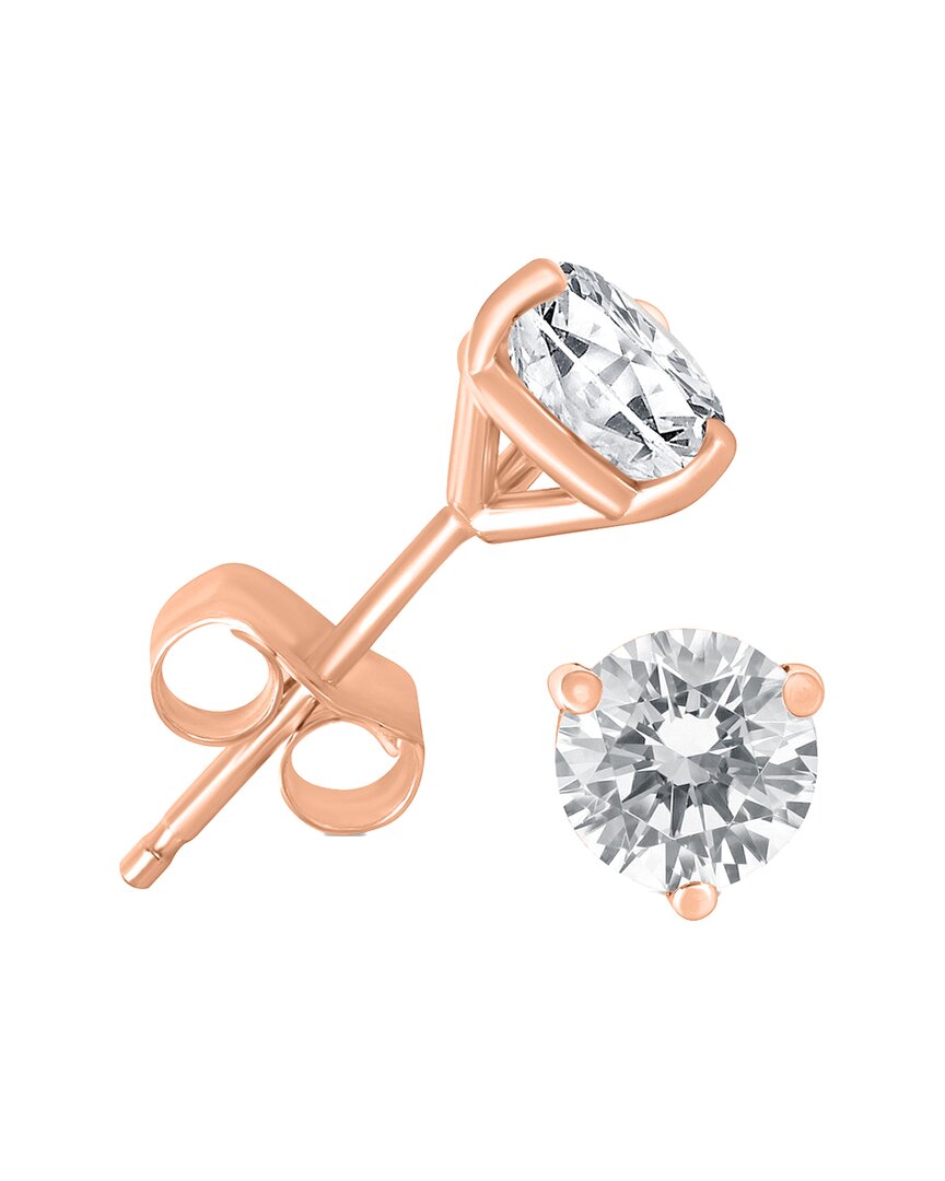 Shop Diamond Select Cuts 14k Rose Gold 0.75 Ct. Tw. Diamond Studs