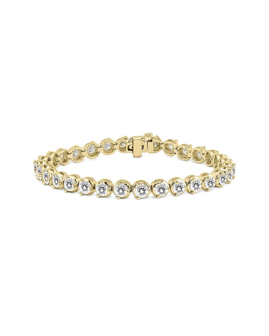 Diamond Select Cuts 14k 10.00 Ct. Tw. Diamond Tennis Bracelet In Gold