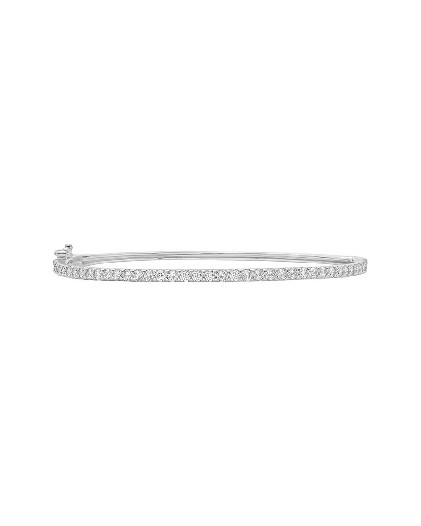 Shop Diana M Lab Grown Diamonds Diana M. 14k 6.69 Ct. Tw. Lab-grown Diamond Bangle Bracelet