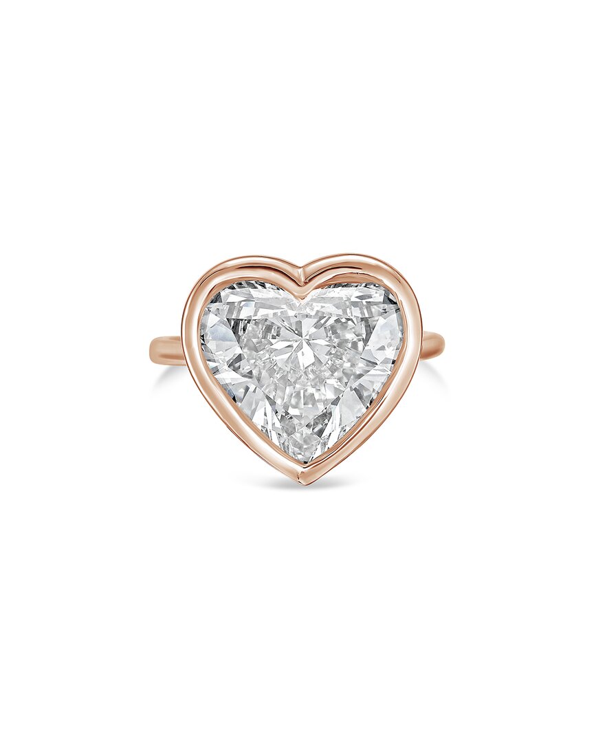 Diana M Lab Grown Diamonds 14k Rose Gold 5.00 Ct. Tw. Bezel Ring In Gold