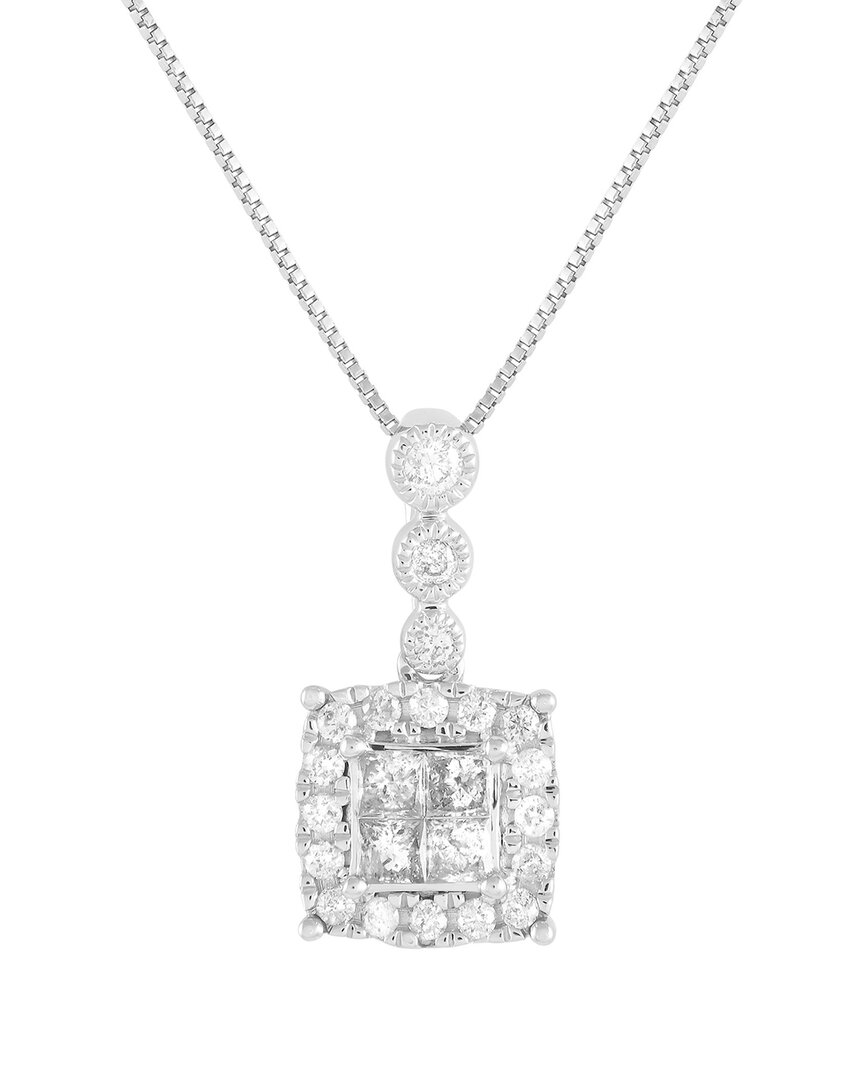 Diamond Select Cuts 14k 0.50 Ct. Tw. Diamond Necklace In Metallic