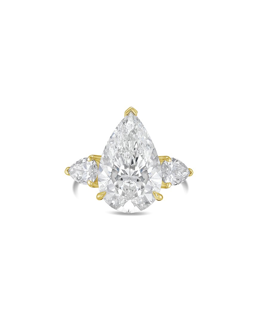 Diana M Lab Grown Diamonds 18k 13.50 Ct. Tw. Three-stone Ring In Gold