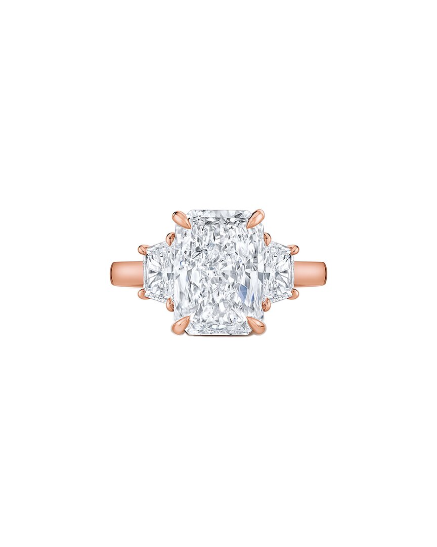 Lab Grown Diamonds 14k Rose Gold 5.90 Ct. Tw. Lab-grown Diamond Ring In Gold