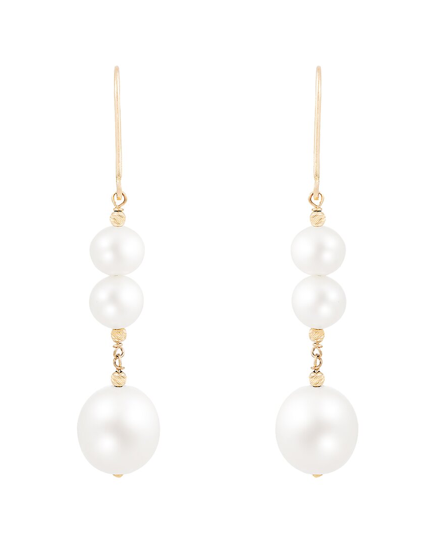 Splendid Pearls 14k 7-9mmmm Pearl Earrings