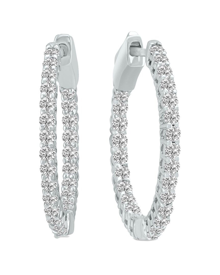 Lab Grown Diamonds 14k 1.00 Ct. Tw. Lab Grown Diamond Hoops