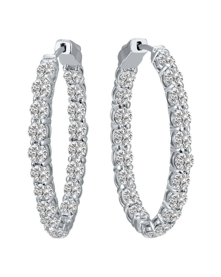 Lab Grown Diamonds 14k 10.00 Ct. Tw. Lab Grown Diamond Hoops