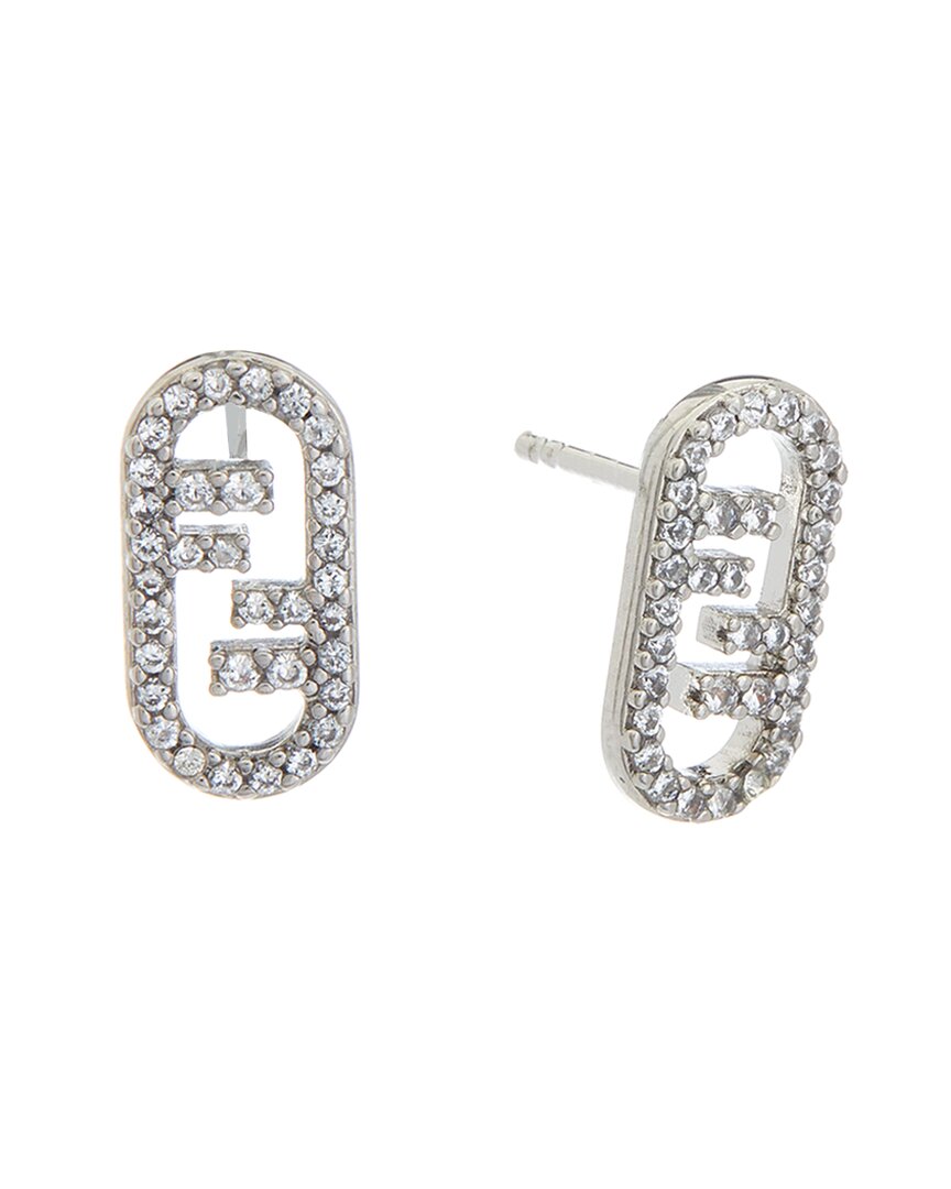 Fendi O'lock Earrings In Metallic