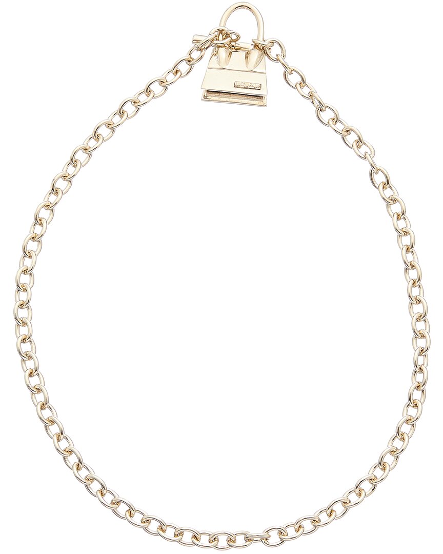 Jacquemus Le Collier Chiquito Barre Charm Toggle Necklace In Gold