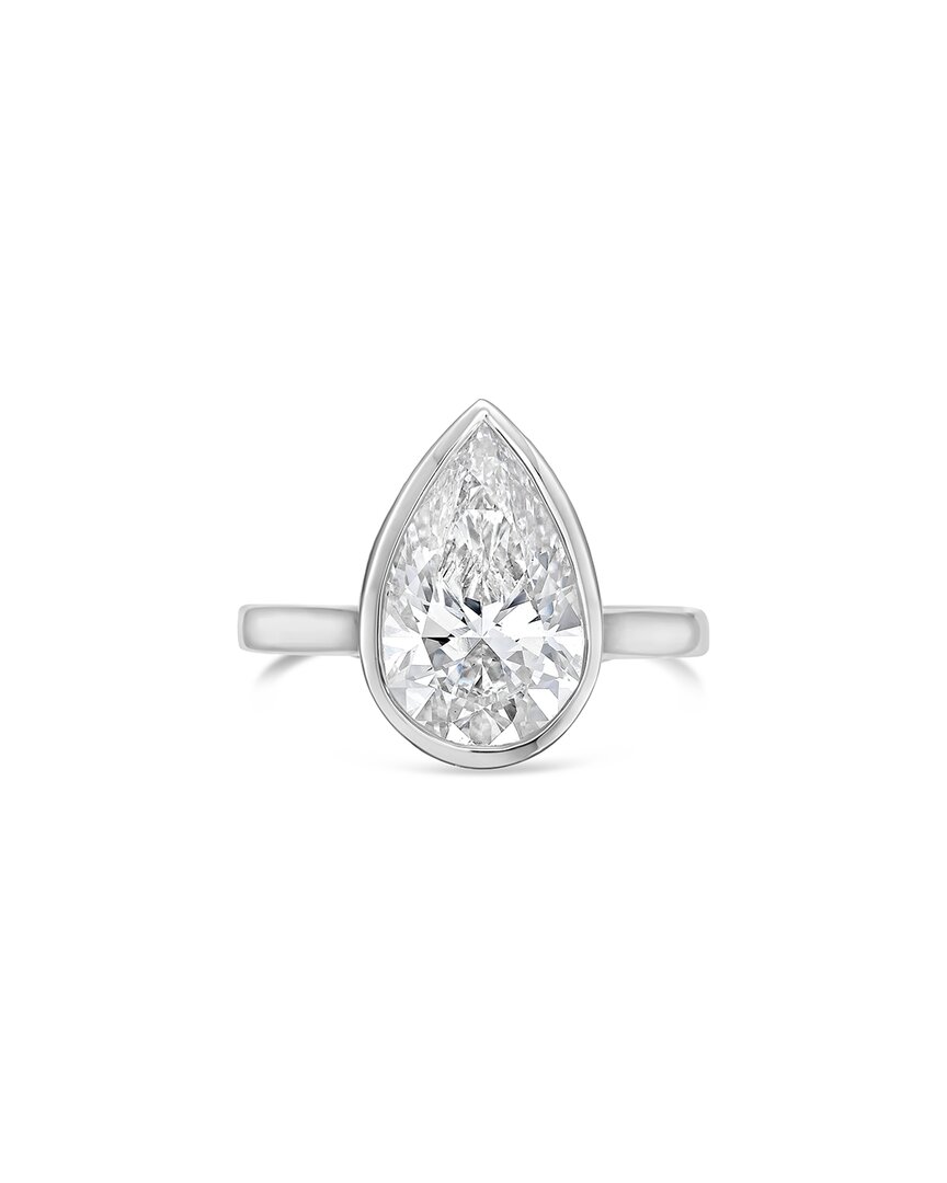 Diana M Lab Grown Diamonds Lgpsbz4-wg In Silver